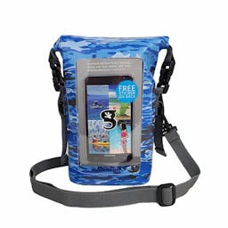 Gecko Waterproof Tote with Phone Compartment - Blue Geckoflage Thumbnail}
