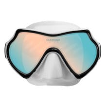 Oceanways SuperView HD Dive Mask, Single Lens - White