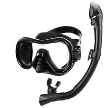 SEAC Bis Giglio Dry Snorkel Set S/BL, Mask & Snorkel - Black