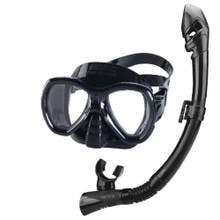 SEAC Bis Elba Dry Snorkel Set S/BL, Mask & Snorkel - Black