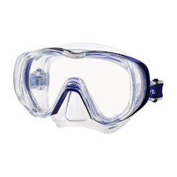TUSA Tri-Quest Mask, Wraparound Lens - Clear/Cobalt Blue Thumbnail}