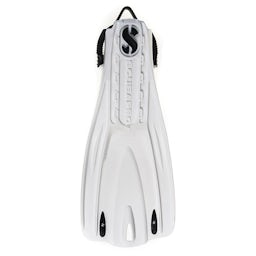 ScubaPro Go Sport Open Heel Dive Fins Single Fin Bottom View - White Thumbnail}