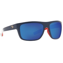 Costa Broadbill Polarized Sunglasses - Matte Freedom Fade Frame/Blue Mirror Lenses Thumbnail}