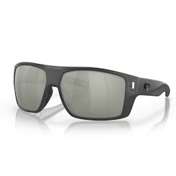 Costa Diego Polarized Sunglasses - Matte Gray Frame/Gray Silver Lightwave Glass Lens Thumbnail}