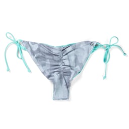 Pelagic Key West Reversible Bikini Bottoms Back - Light Grey Thumbnail}