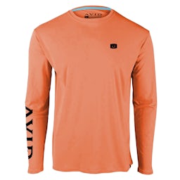 AVID Stately Florida Long Sleeve Performance Shirt - Salmon - Front Thumbnail}