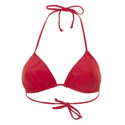 Jelly Swimwear Triangle Bikini Top Red Thumbnail}