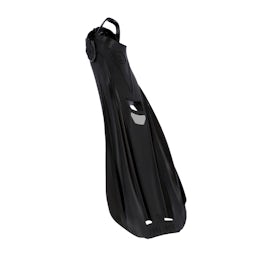 Aqualung Storm Max Open Heel Dive Fins - Black Front View Thumbnail}