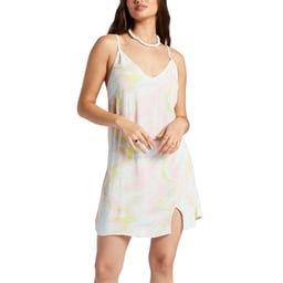 Roxy Daytrip Mini V-Neck Slip Dress Front Thumbnail}