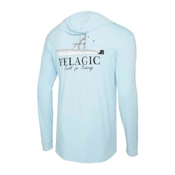Pelagic Aquatek Long Sleeve Hooded Performance Shirt - Back Thumbnail}