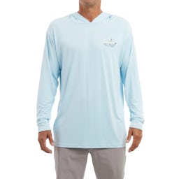Pelagic Aquatek Long Sleeve Hooded Performance Shirt - Front / Model Thumbnail}