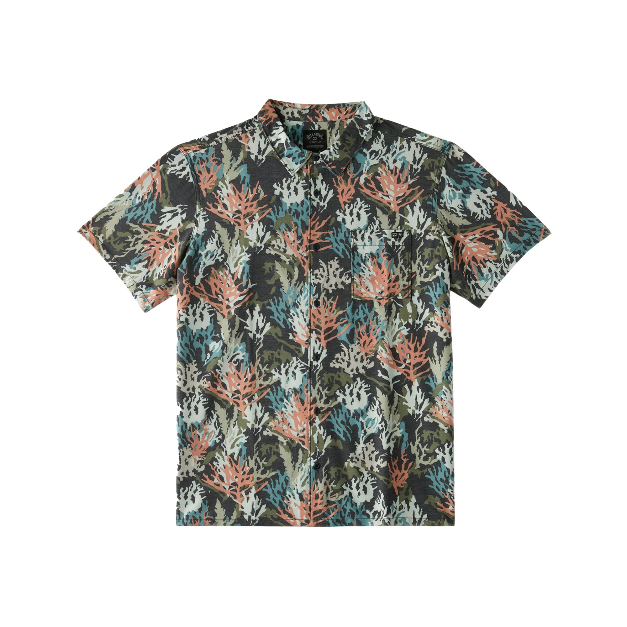 Billabong Coral Gardeners Surftek Woven Short Sleeve Shirt (Men’s)