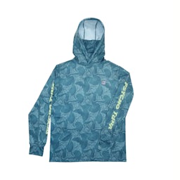 Psycho Tuna Pacific Sting Tactical Performance Hoodie - Deep Teal - Front Thumbnail}