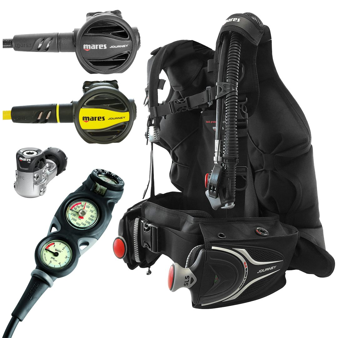 Mares Journey Elite 3.0 Scuba Gear Package with Mission 3-Gauge Console