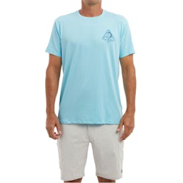 Pelagic Stratos Marlin X-ing Short Sleeve Performance Shirt (Men's) - Front on Model Thumbnail}