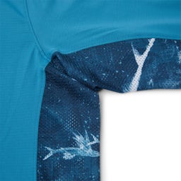 Pelagic Exo-Tech Gyotaku Fade Hooded Performance Shirt (Men's) - Mesh Detail Thumbnail}