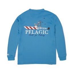 Pelagic Aquatek Fish N Stripes Long Sleeve Performance Shirt (Toddler’s) Thumbnail}