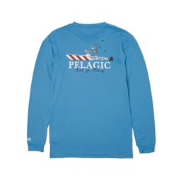 Pelagic Aquatek Fish N Stripes Long Sleeve Performance Shirt (Kid’s) Thumbnail}