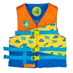 Body Glove Nylon Life Jacket (Youth) - Orange - Front Thumbnail}