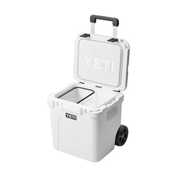 Yeti Roadie 48 Wheeled Cooler - quarter opened Thumbnail}