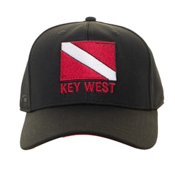 Key West Dive Flag Fitted Hat Thumbnail}