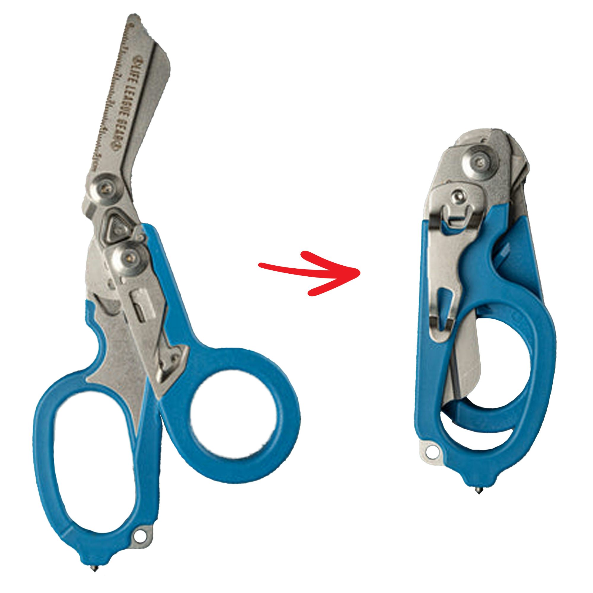 Folding Scuba Diving Shears - Blue