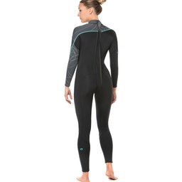 BARE Elate 3/2 mm Wetsuit (Women’s) Back - Gray Thumbnail}