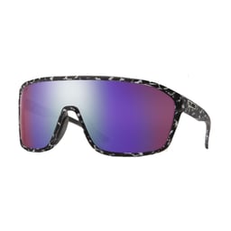 Smith Boomtown Sunglasses - Matte Black Marble Frame / Violet Mirror Lens Thumbnail}