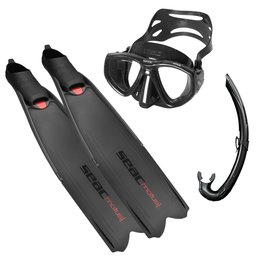 SEAC Tris Motus Freedive Set - Seac Motus Fins, Seac One Mask, Seac j type snorkel Thumbnail}