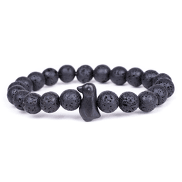 Fahlo The Passage Bracelet - Penguin - Blackout Lava Stone - GPS Edition Thumbnail}