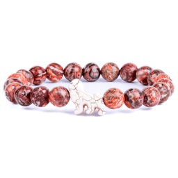 Fahlo The Excursion Bracelet - Lion - Sahara Stone Thumbnail}