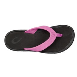 OluKai 'Ohana Sandals - Dragon Fruit/ Black - Top View Thumbnail}