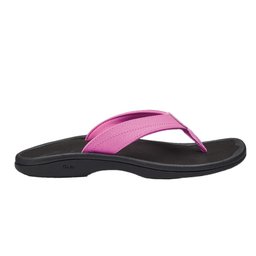 OluKai 'Ohana Sandals - Dragon Fruit/ Black - Side View Thumbnail}