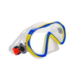 EVO One Mask (Kid's) Side Angle - Blue/Yellow Thumbnail}