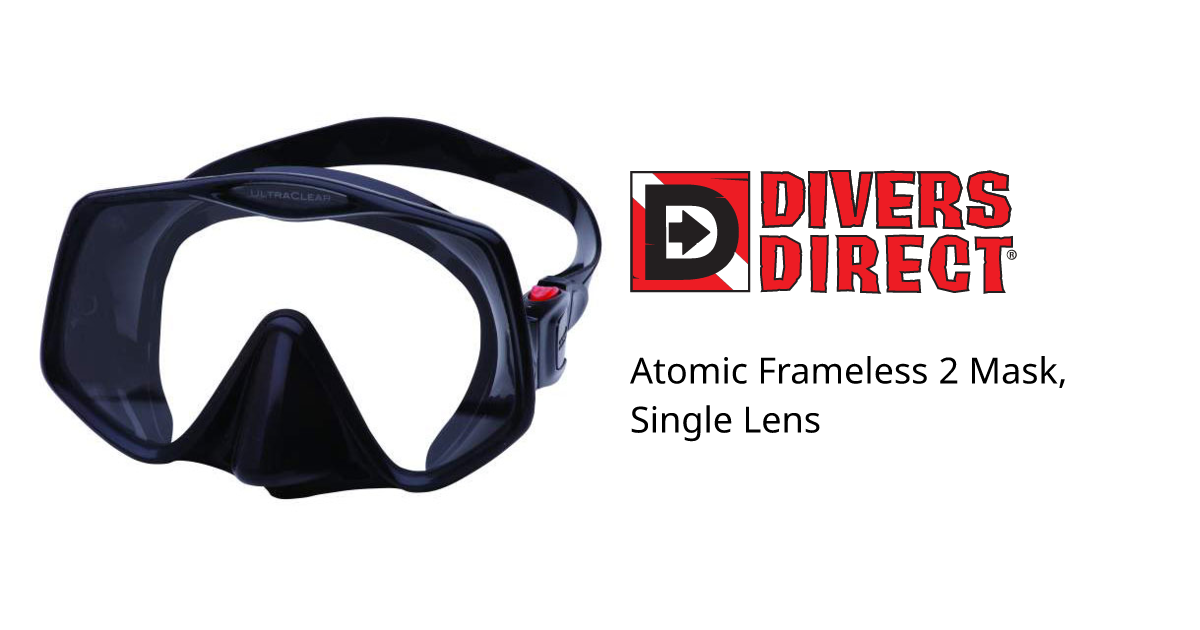 Atomic Aquatics high quality frameless 2 single lens mask