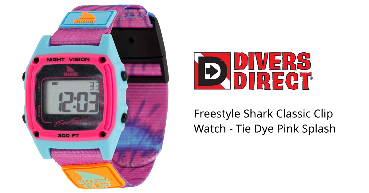 Freestyle Shark Classic Clip Watch Tie Dye Pink Splash